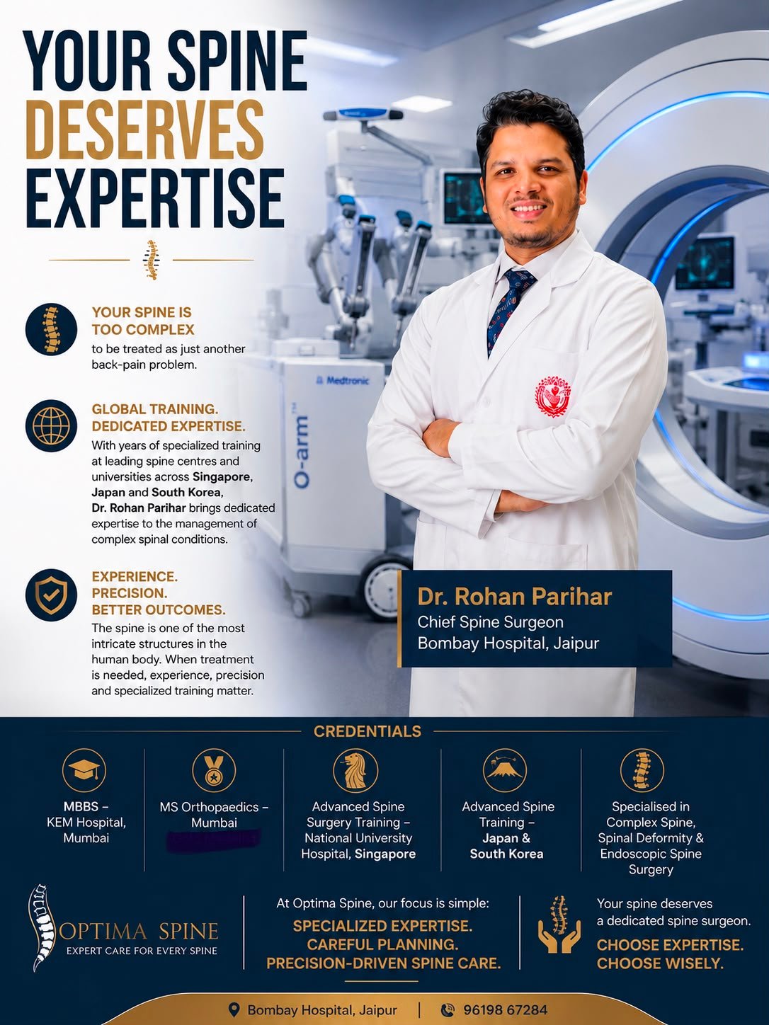 Your Spine Deserves Expertise - Dr. Rohan Parihar